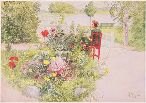 Summer in Sundborn, 1913, from a commercially printed portfolio, published in 1939